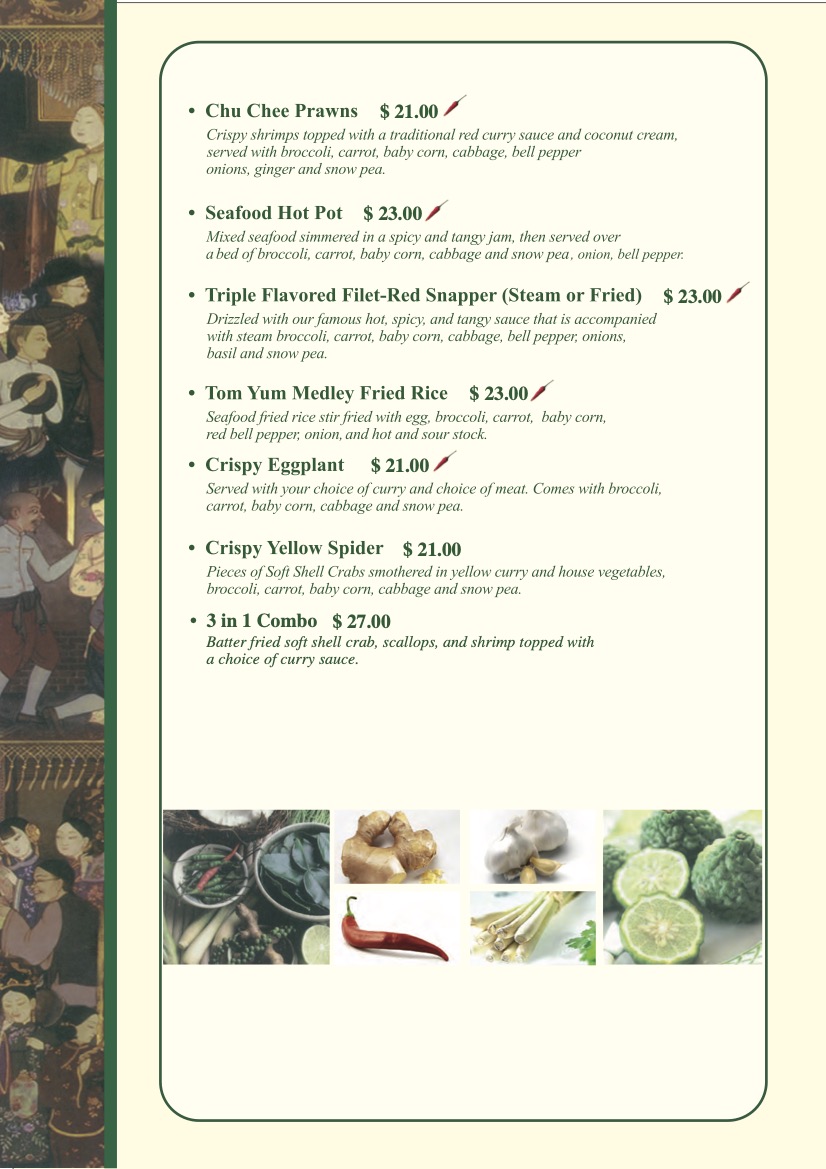 Chef's recommand menu